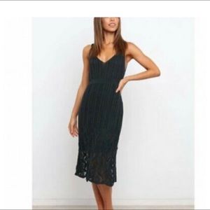 Petal & Pup Petrova Knitted Dress in Emerald